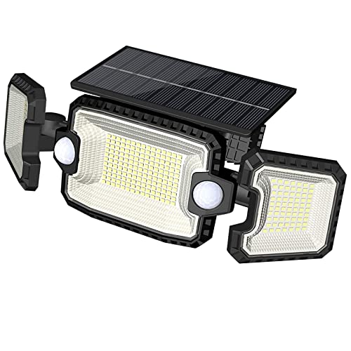 LEDYA Solarlampen für Außen mit Bewegungsmelder, 305 LED 7300 Lumen Solarleuchten, 1800mAh Solar Lampe Outdoor, IP65 Wasserdicht für Terrasse, Veranda, Garage, Hof, Straßen, 1 Stück von LEDYA