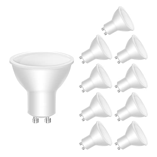 STANBOW GU10 LED Kaltweiss, 5W 400lm Leuchtmittel, 6000K Kaltweiß Glühbirne (ersetzt 40W Halogenlampe), 120° Strahlwinkel Birne, GU10 Reflektorlampen, 10 Stück, 19001 von LEDYA