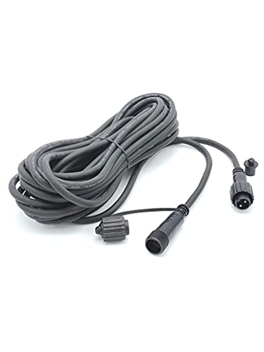 LEDZEIT - Profi Serie - 10m Gummi Verlängerungskabel, Schwarz, Außen und Innen, Wasserdicht IP67, Nur kompatibel mit LEDZEIT- Profi Serie von LEDZEIT