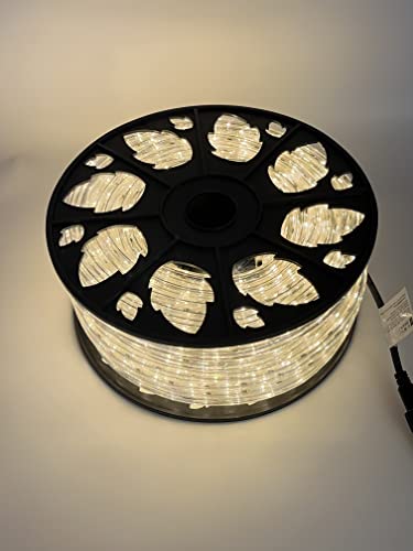 LEDZEIT - Profi Serie - LED Licht Strip 50m Außen und Innen, Rope light, 230V, Warmweiß, Dimmbar, Kürzbar. Erweiterbar, Light Tube, Leiste, Wasserdicht, für Gebäude, Geschäft, Projekt, Dekoration von LEDZEIT
