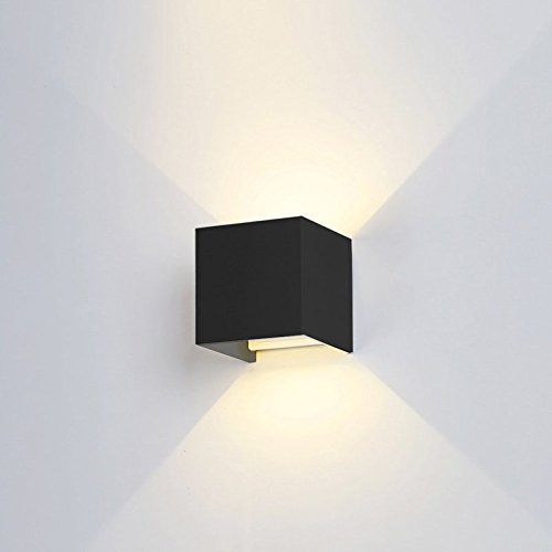 LED Wandleuchte schwarz indoor/outdoor 3000 K von LEDmaxx
