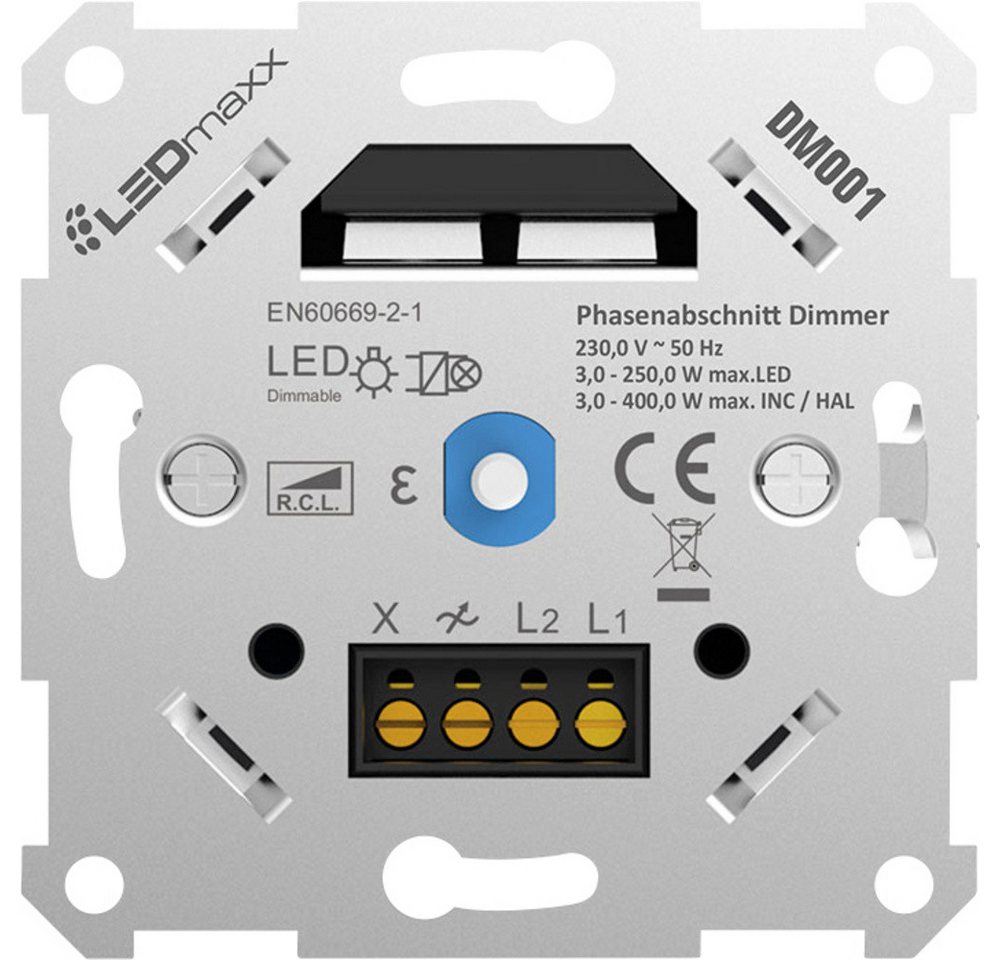 LEDmaxx Drehdimmer LEDmaxx DM001 Universal-Dimmer Weiß LEDmaxx Drehdimmer LEDmaxx DM001 Universal-Dimmer Weiß von LEDmaxx