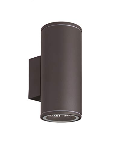 GU10 Up and Down Aussenleuchte rund Wandleuchte - Aluminium Anthrazit für LED oder Halogen Leuchtmittel Up & Down light innen Außen C1001 GU10 Up and Down Aussenleuchte rund Wandleuchte - Aluminium Anthrazit für LED oder Halogen Leuchtmittel Up & Down light innen Außen C1001 von LEDmich