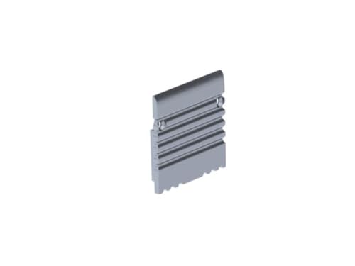 Aluminium insert cap front (PLA) aluminium profile for LED strip – ZONDER K von LEDsON