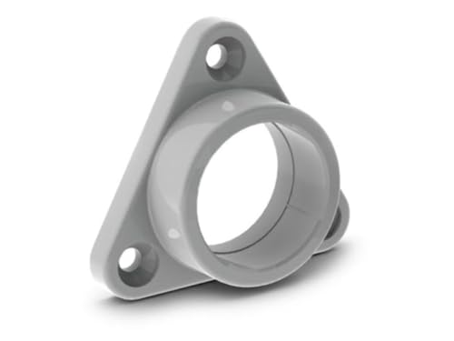 Velleman mc-r2 Mounting Bracket for Aluminium Round LED Strip - ABS - for Wardrobe - Grey von LEDsON