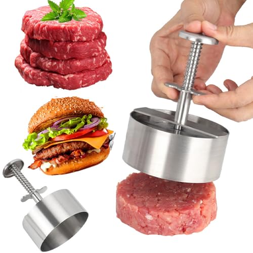LEECHY Burgerpresse, Hamburgerpresse, Patty-Maker, antihaftbeschichtet, gefüllte Patty-Formen für Rind, Gemüse, Fleisch, Grill, Party-Grill von LEECHY