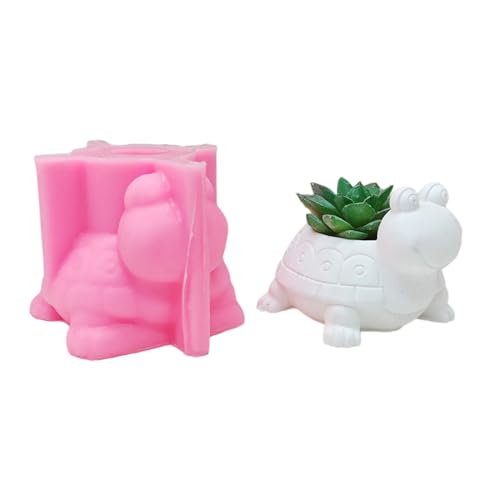 Silikone Bastelform Blumenpots Schildkrötenform Betonform Vasen Form Sukkulenten Pflanzer Epoxys Harze Schimmelpilze von LEELOU