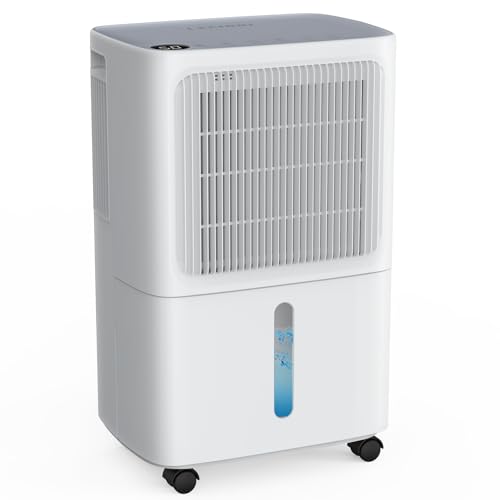 LEENON Luftentfeuchter Elektrisch 12L/d Entfeuchter Keller Leise 36dB Raumentfeuchter with Schlafmodus 24H Timer Wäschetrocknung Ablaufschlauch, Auto-Neustart Dehumidifier 30m² für Wohnung Badezimmer von LEENON