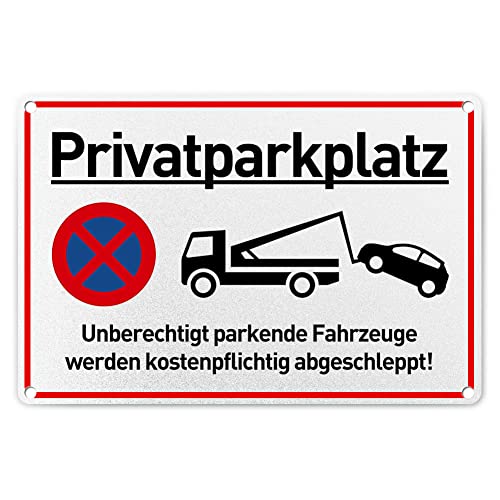 Warnschild Aluminium, inkl. 4 Bohrlöcher Abgerundete Ecken Hinweisschild, Das Zuwiderhandelnde Fahrzeug Wird Auf Kosten des Eigentümers Abgeschleppt! Warnschild Aluminium, inkl. 4 Bohrlöcher Abgerundete Ecken Hinweisschild, Das Zuwiderhandelnde Fahrzeug Wird Auf Kosten des Eigentümers Abgeschleppt! von LEEPAT