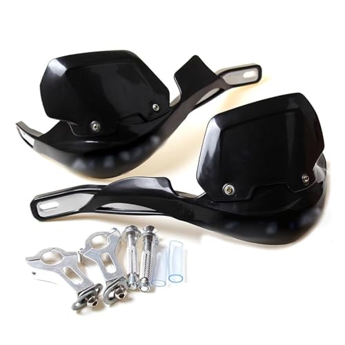 Handguards Für Motocross Dirt Pit Bike Off Road ATV Quad Universal Motorrad Handschützer 22mm Oder 28mm Lenker Handschutz Schutz Motorrad Handprotektoren (Size : 22mm Black) von LEESEN
