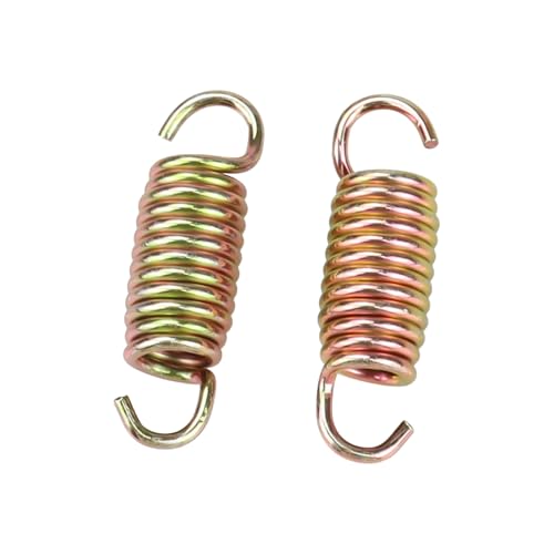LEETUTA 2 Stück 034-9080-00 Transaxle-Feder, Mähteile passend für Bad Boy Rasenmäher 15981 ZT Elite und 2011 MZ, Rasenmäherfeder, Gold-Transax-Feder von LEETUTA