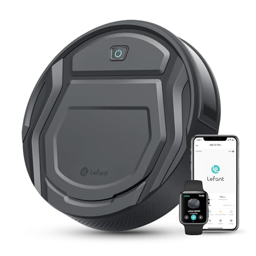 LEFANT M210PG Saugroboter mit 2200 Pa,WLAN Roboterstaubsauger Kompatibel mit Alexa und APP-Steuerung,120 Min Laufzeit, Staubsauger Roboter optimiert für Teppich Tierhaare Hartböden mit Ladestation von LEFANT