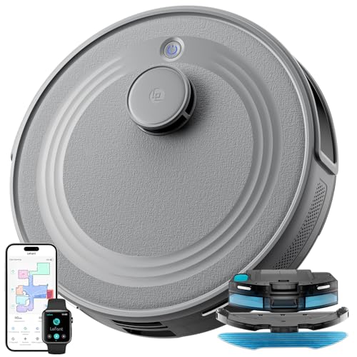 LEFANT M2 Saugroboter Mit Wischfunktion, Staubsauger Roboter 6000Pa, LiDAR-Navigation Mapping, Roboterstaubsauger mit, No-Go-Zonen, APP/Alexa Steuerung, ideal für Tierhaare, Teppiche und Hartböden LEFANT M2 Saugroboter Mit Wischfunktion, Staubsauger Roboter 6000Pa, LiDAR-Navigation Mapping, Roboterstaubsauger mit, No-Go-Zonen, APP/Alexa Steuerung, ideal für Tierhaare, Teppiche und Hartböden von LEFANT
