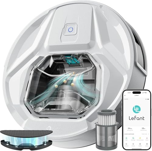 LEFANT M320 Saugroboter mit Wischfunktion 3 in 1, 6000Pa Staubsauger Roboter mit Präzise-Entfernungs-Navigation,planen verbotene Zone, Sichtbar 800ML Staubbehälter, 240Mins, WLAN/App, Weiß LEFANT M320 Saugroboter mit Wischfunktion 3 in 1, 6000Pa Staubsauger Roboter mit Präzise-Entfernungs-Navigation,planen verbotene Zone, Sichtbar 800ML Staubbehälter, 240Mins, WLAN/App, Weiß von LEFANT