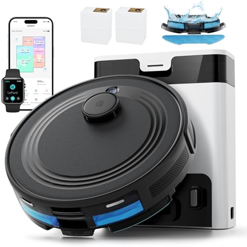 Lefant M2 Pro Staubsaugerroboter, 6000 Pa mit automatischer Staubabsaugung, Lasernavigation mit Kartografie, individuelle Reinigung, Vermeidung von Hindernissen PSD, ideal für Tierhaare Lefant M2 Pro Staubsaugerroboter, 6000 Pa mit automatischer Staubabsaugung, Lasernavigation mit Kartografie, individuelle Reinigung, Vermeidung von Hindernissen PSD, ideal für Tierhaare von LEFANT