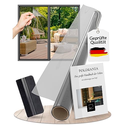 LEFIELD®Spiegelfolie Fenster Sichtschutz Sonnenschutzfolie Fenster innen-Spiegelfolie Selbstklebend-Fensterfolie Sichtschutz-Fensterfolie Sonnenschutz-Rückstandslose Sichtschutzfolie Fenster(90x200cm) von LEFIELD