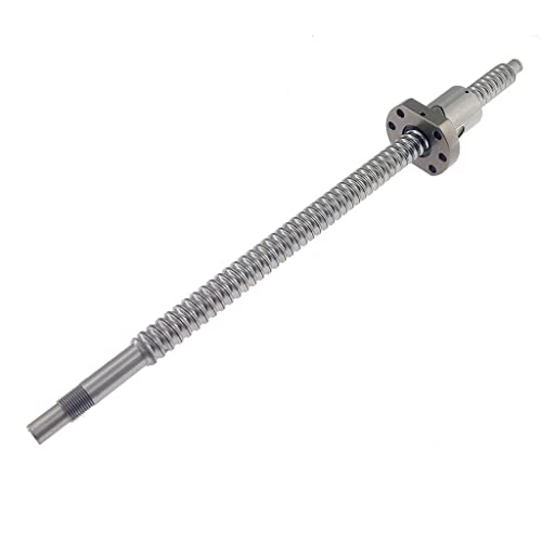 LEFTART 1 Stück SFU1605 Rolled Ball Screw C7 mit 1605 Flansch Einzelkugelmutter, for 3D-Druckerzubehör(500mm) von LEFTART