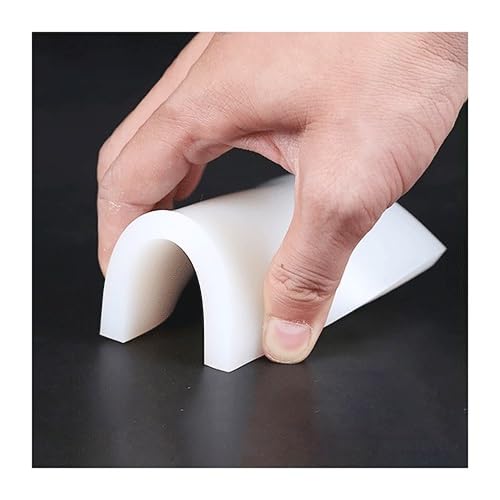 LEFTART 1 Stück weiße Gummiplatte, Silikon-Dichtungspad, for DIY-Silikonkautschukplatte, Glatte Oberfläche, ohne Selbstklebende Rückseite(100x100x15mm) von LEFTART