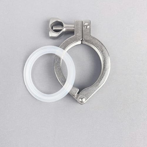 LEFTART 2" Ferrule 64mm SS304 Edelstahl Sanitär Tri Clamp Klemmen Kleeblatt, for Home Schnellanschluss Zubehör von LEFTART