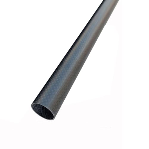 LEFTART 2ST 3K Carbon Rundrohr, Dicke 1 Mm OD 21mm 23mm 25mm 28mm 30mm Carbon Fiber Hohlrohr for UAV. Modellmaterialien(23x21x500mm) von LEFTART