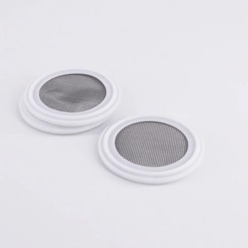 LEFTART 50,5 mm OD-1,5 Zoll TC Tri Clamp Mesh Filter Screen 304 Edelstahl PTFE Sanitär Dichtung Dichtungsstreifen, for Luft- und Raumfahrt Mesh Filter Screen(100 Mesh) von LEFTART