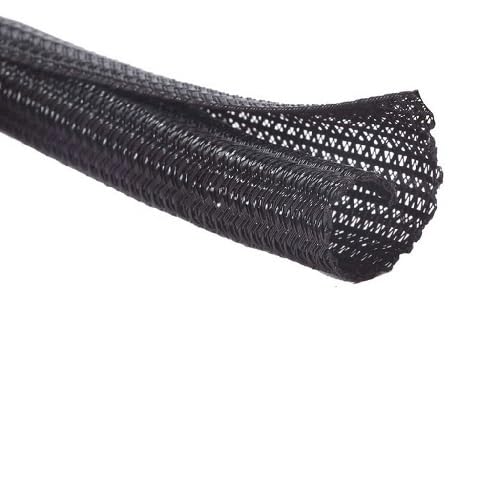 LEFTART Expandable Sleeving Self-Closing Braided Cable Wrap Overlaps by 25% Cable Loom Split Wrap, for Pipe Wire Protection Braided Cable Sleeve 1m(25mm) von LEFTART
