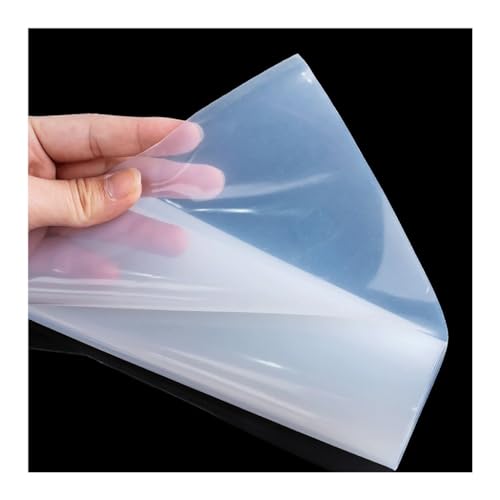 LEFTART Klare, transparente Silikonkautschuk-Plattenmatte, hochtemperaturbeständige Dichtung, for Heimwerker, Blechdicke, dünne Platte (Size : 500x500x0.8mm) von LEFTART