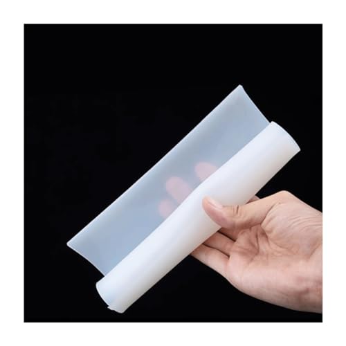 LEFTART Silicone Rubber Sheet Translucent Sheeting Pad 100x100mm, for Vacuum Press Oven Heat Resistant Silicone Mat(3mm) von LEFTART