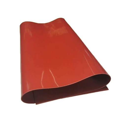 LEFTART Silikonkautschuk-Blattplatte, rote Gummi-Blattmatte, for Heimwerker, Blechdicke, dünne Platte (Size : 500x500x1mm) von LEFTART