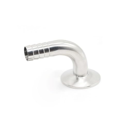 LEFTART Tri-Clamp-Ferrule, 90-Grad-Winkelstück, SS304, Sanitär-Schlauchanschlussstück, for Heimwerker-Rohrverbinder(12.7mmx Ferrule 50.5) von LEFTART