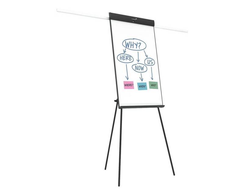 LEGAMASTER Magnettafel UNIVERSAL, Flipchart 68x105 cm, Höhe bis 187 cm, 2 Seitenarme, Dreibein von LEGAMASTER