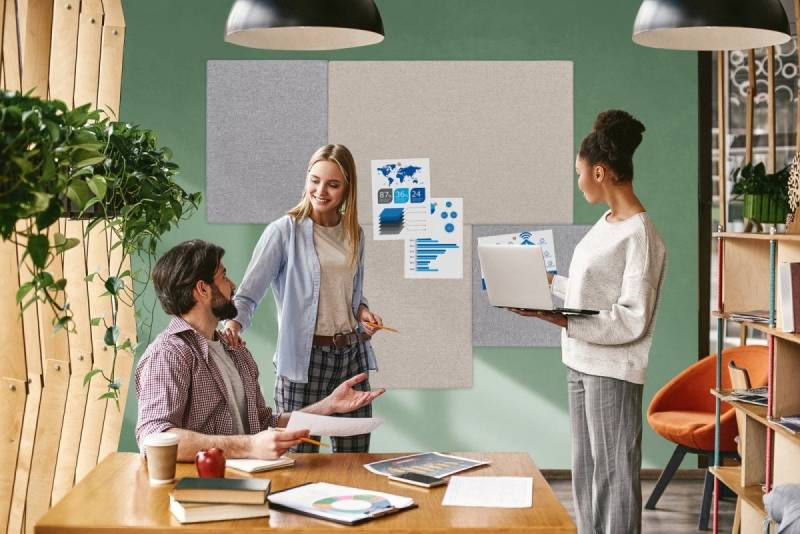 LEGAMASTER Pinnwand Akustik-Pinboard Board-Up 75x50cm quiet grey LEGAMASTER Pinnwand Akustik-Pinboard Board-Up 75x50cm quiet grey von LEGAMASTER