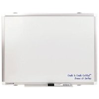 Legamaster - Whiteboard premium plus Maße der Oberfläche: 60 x 45 cm (b x h) Tafel magnethaftend nicht beidseitig beschreibbar inkl. einem schwarzen von LEGAMASTER