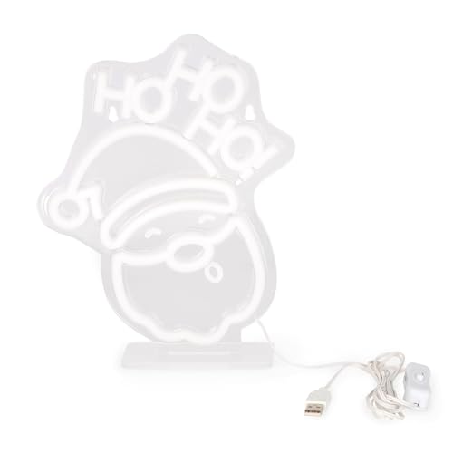 Legami - Leuchtschild mit Neon-Effekt, Dekoration, für den Innenbereich nur zur Verwendung, Santa Claus Legami - Leuchtschild mit Neon-Effekt, Dekoration, für den Innenbereich nur zur Verwendung, Santa Claus von LEGAMI