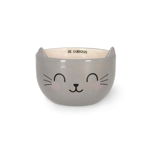 Legami - Steingut Müslitasse Guten Morgen Thema Kitty, Frühstücksbecher, Mikrowellengeeignet, Spülmaschinenfest, Fassungsvermögen bis zu 400 ml, 12 x 9 cm, Grau Legami - Steingut Müslitasse Guten Morgen Thema Kitty, Frühstücksbecher, Mikrowellengeeignet, Spülmaschinenfest, Fassungsvermögen bis zu 400 ml, 12 x 9 cm, Grau von LEGAMI