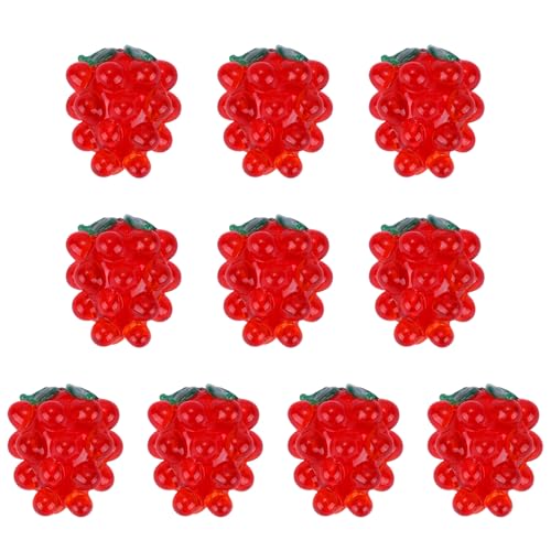 LEGENTLISUR 10 Stück Handgefertigte Lampwork-Perlen zur Schmuckherstellung Glastrauben und Süße Fruchtperlen für Armbänder Halsketten Basteln DIY LEGENTLISUR 10 Stück Handgefertigte Lampwork-Perlen zur Schmuckherstellung Glastrauben und Süße Fruchtperlen für Armbänder Halsketten Basteln DIY von LEGENTLISUR
