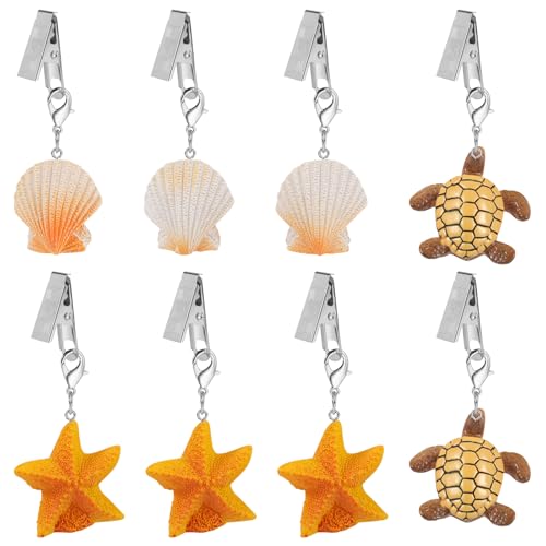 LEGENTLISUR 8-teiliges Set Meeresthema Tischtuchgewichte Clips Tischdeckendekoration Tischdeckengewichte Outdoor, Niedlich Tischdeckengewichte Schwer Für Zuhause Picknick Camping Party LEGENTLISUR 8-teiliges Set Meeresthema Tischtuchgewichte Clips Tischdeckendekoration Tischdeckengewichte Outdoor, Niedlich Tischdeckengewichte Schwer Für Zuhause Picknick Camping Party von LEGENTLISUR