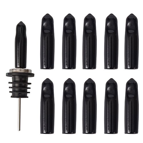 10 Stück Gummikappen für Flaschen, Ausgießer Abdeckung Gummikappen, Ausgießer Staubschutz, Schnapsausgießer Abdeckungen, Schnapsflasche Ausgießer Abdeckungen, Dispenser Ausgießer Staub Gummikappen von LEGERM