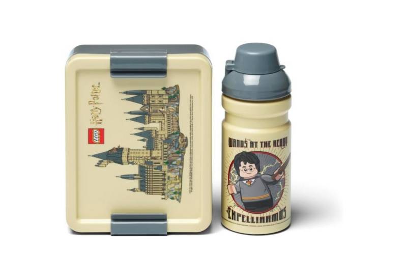 LEGO® kidswear Lunchbox Lunch-Set Harry Potter HOGWARTS Trinkflasche + Brotdose Brotbox Pausen, Polyprophylen (PP), (Spar-Set) von LEGO® kidswear