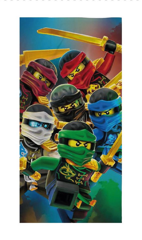 LEGO® Badetücher LEGO Ninjago Golden Weapons Badetuch 70x140cm, 100% Polyester (1-St) von LEGO®