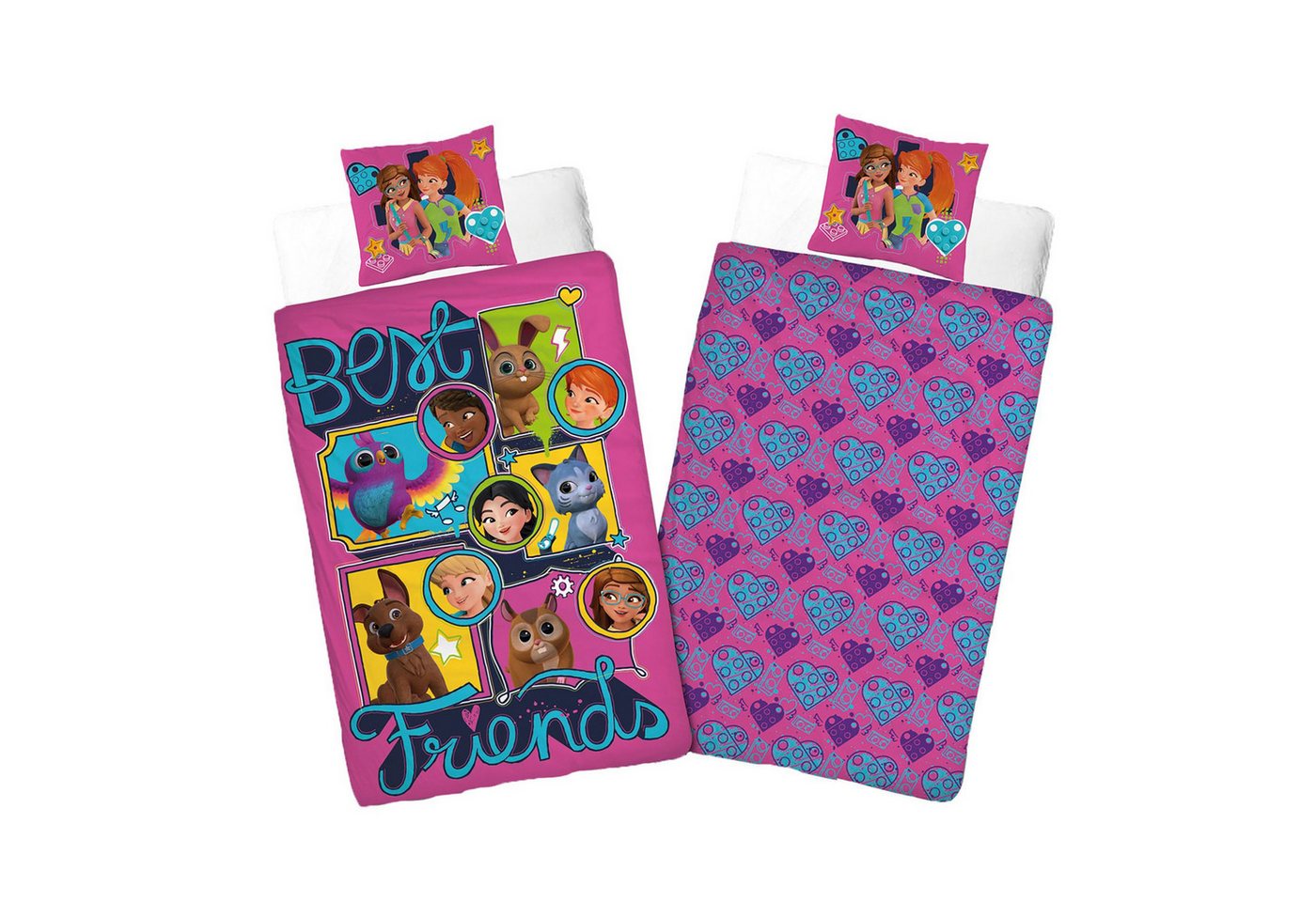 LEGO® Bettwäsche LEGO Bettwäsche-Set aus Bettbezug 140x200 cm & Kissenbezug 60x70 cm von LEGO®