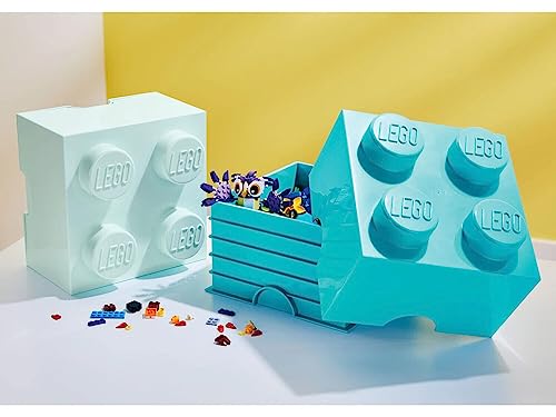 LEGO Aufbewahrungsbox mit 4 Noppen, stapelbar, 2er Set - BLAU von LEGO