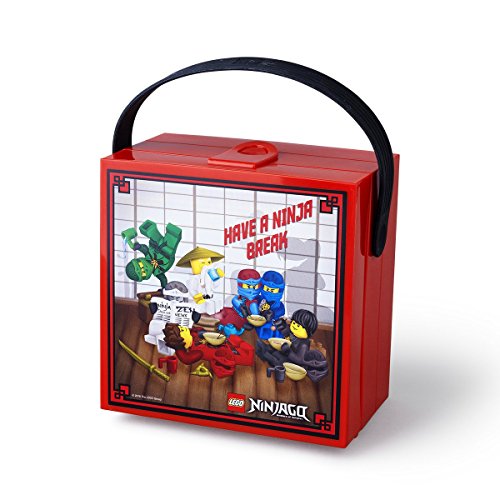 LEGO Ninjago Lunchbox with Handle, Bright Red von LEGO