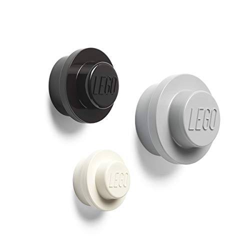 LEGO Wall Hangers, 3 Pieces (White, Black, Grey) von Room Copenhagen