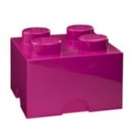 LEGO – Ziegel Aufbewahrung 4 Tellerrahmen Fuchsien-Rosa von LEGO