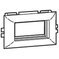 Legrand - 030397 - mosaic 45 SUPP.PLAST.4M COUV.L75 - weiss von LEGRAND