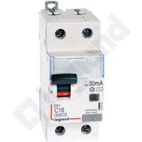Differenzialschutzschalter 2P 16A C 0,03A Typ AC P312 DX3 411013 von LEGRAND