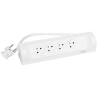 Kompakte kabelgebundene Steckdosenleiste, 4 weiße Steckdosen Legrand Kompakte kabelgebundene Steckdosenleiste, 4 weiße Steckdosen Legrand von LEGRAND