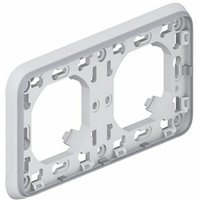 069683 plexus Horizontaler Einbaukasten 2 Positionen grau - Legrand von LEGRAND