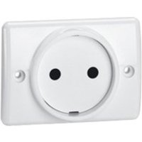 Legrand 050806 – Einbausteckdose für Sockelleiste – 2P – 16 A – 250 V – WEISS von LEGRAND